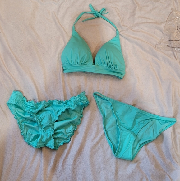 RARE Victoria's Secret Aqua Turquoise Bikini Set - Picture 5 of 9